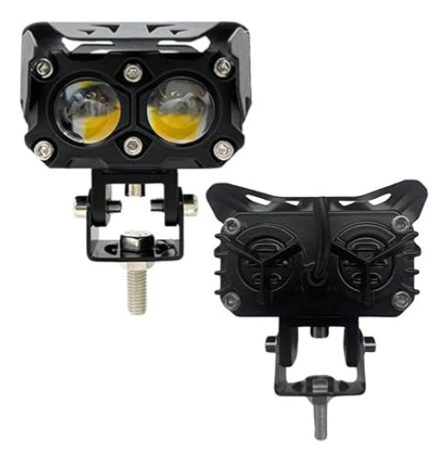 Luz Led Auxiliar Faro De Lupa Blanco Auto Moto