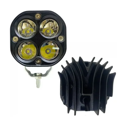 Luz Led Auxiliar Faro De Lupa Blanco Para Auto Moto Ore